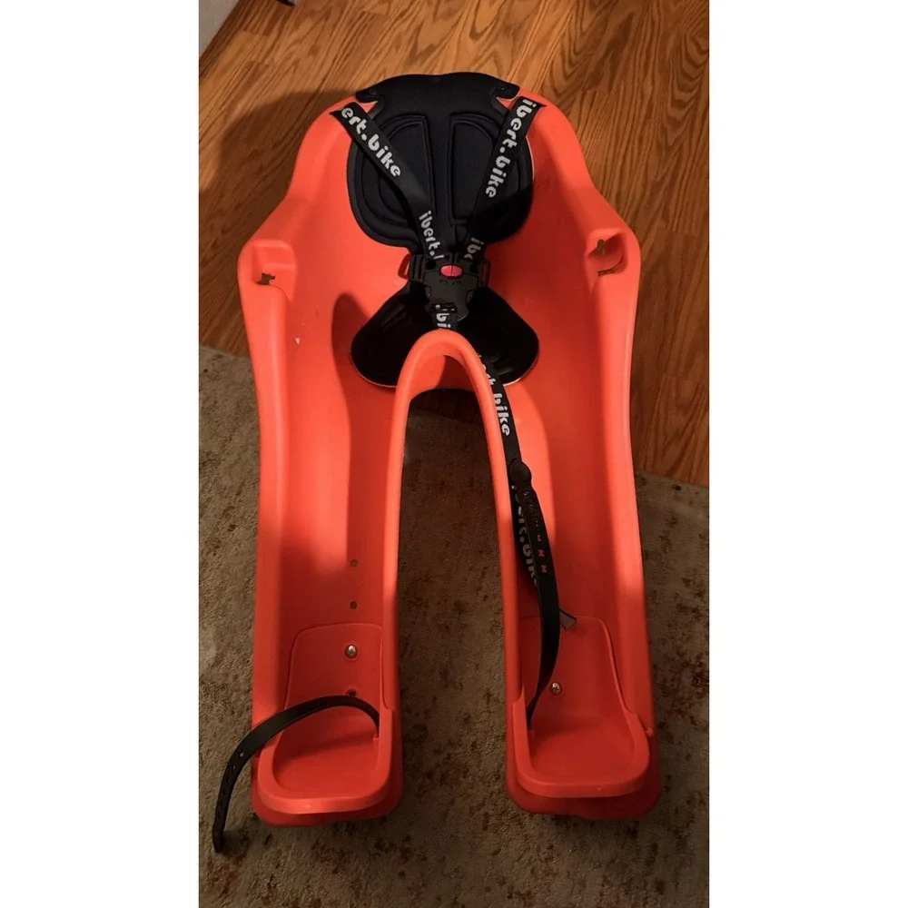 iBert Safe-T-Seat Front Mounted Child Bike Seat Green 3-Point Harness Toddler